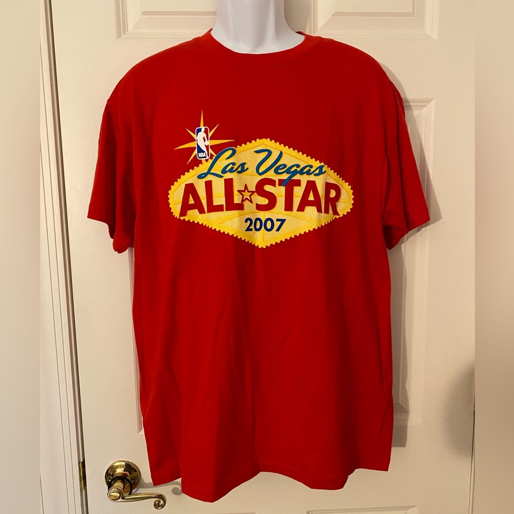 Rare NBA 2007 All Star Game Ballot Sauad tee. NWOT